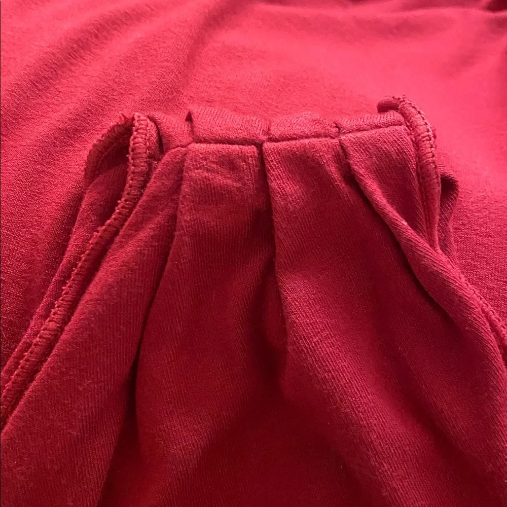 Elegant Red One-Shoulder Dress with wrap around sash. Large. - Picture 8 of 8